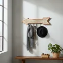 Rustic Solid Wood Arrow Decorative Wall Hook Set for Hanging Coats