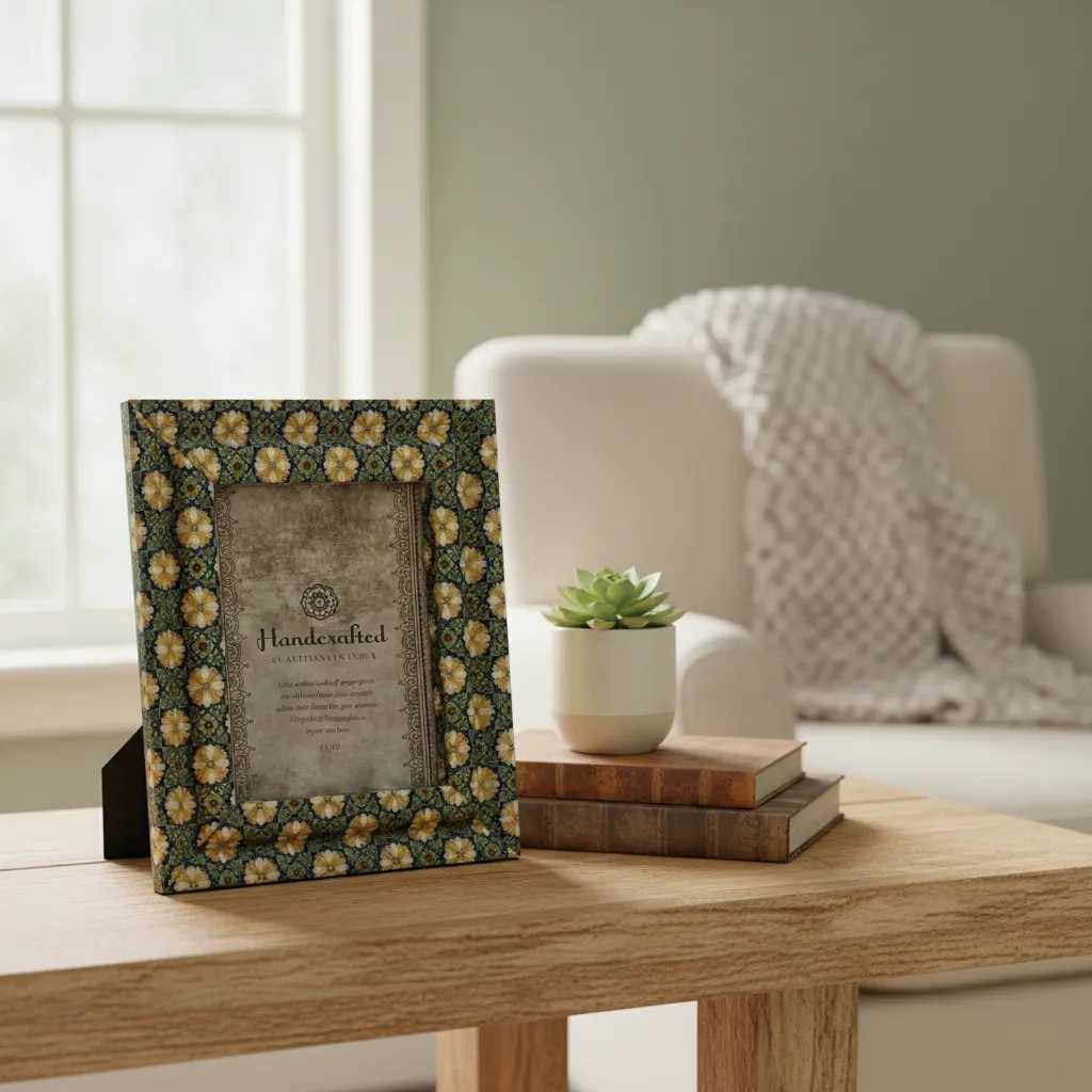 Orchid & Ivory: MDF Decal Geometric Artisan Picture Frame