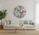 Premium Wooden Wall Medallion with Lustrous Enamel Coating Finish