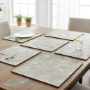 Modern Botanical Textured Single Placemat 6mm Thickness