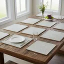 Handcrafted 6mm MDF Metal Embossed Placemat – Premium Textured Table Decor