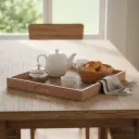 Luxury Hospitality Tray – Durable Metal Embossed Design for Hotels & Spas