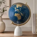 Luxury Rotating Globe for Desk – Stylish Educational Globe with Gold Finish